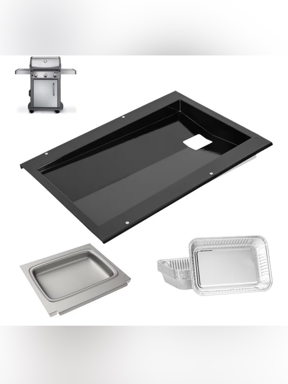 DeYourHome 69804 Grease Tray with 67047 Catch Pan for Weber
Spirit 300 Series Ga
